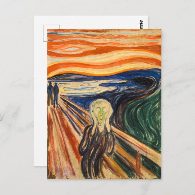 Der Schrei | Edvard Munch | Postkarte (Vorne/Hinten)
