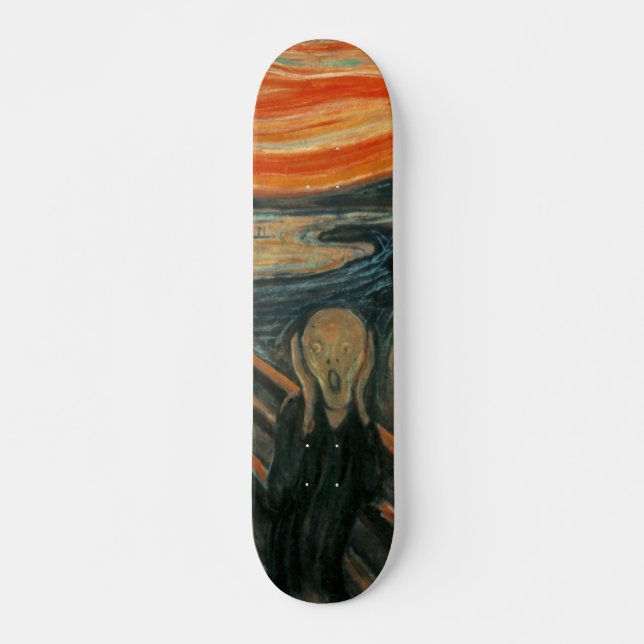 Der Schrei - Edvard Munch Skateboard (Vorne)