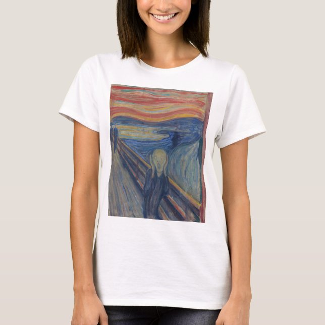 Der Schrei, Edvard Munch T-Shirt (Vorderseite)