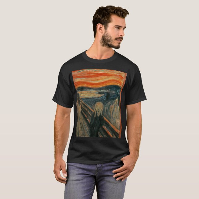 Der Schrei - Edvard Munch T-Shirt (Vorne ganz)