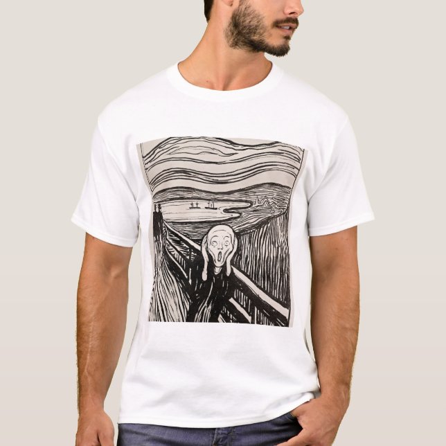 Der Schrei Edvard Munch T-Shirt (Vorderseite)
