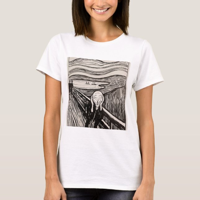Der Schrei Edvard Munch T-Shirt (Vorderseite)