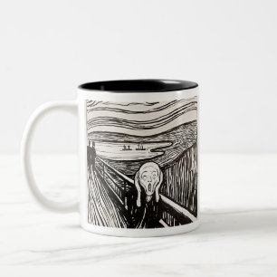 Der Schrei Edvard Munch Zweifarbige Tasse