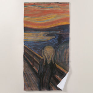 Der Schrei nach Munch Strandtuch