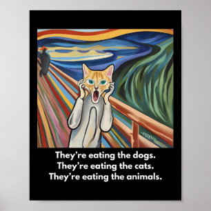 Der Schrei; Sie essen die Hunde Poster