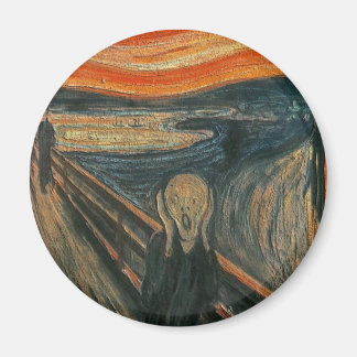 Der Schrei (texturiert) von Edvard Munch Magnet
