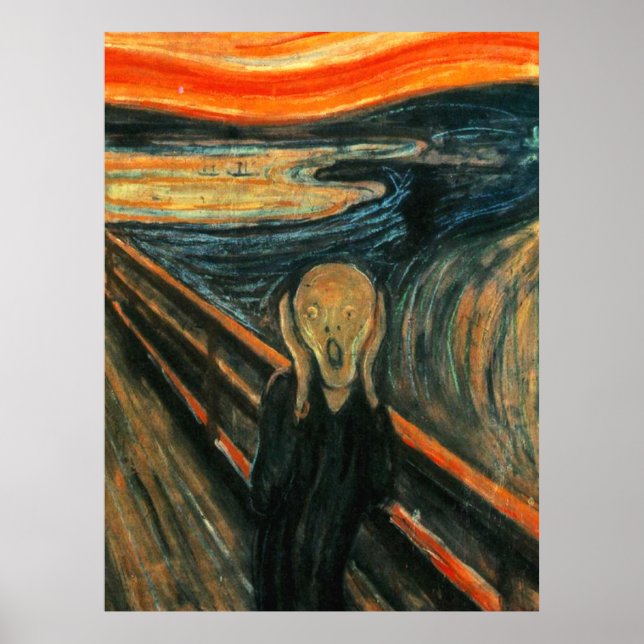 Der Schrei vereint moderne Kunst Abstrakt Poster (Vorne)