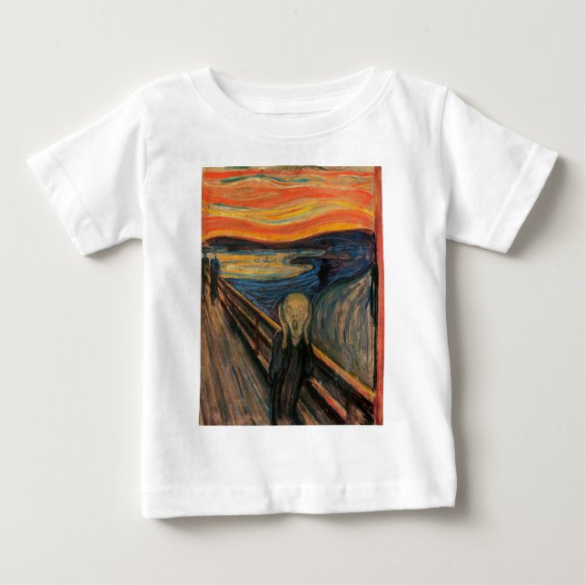 Der Schrei von Edvard Munch Baby T-shirt (Vorderseite)