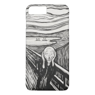 Der Schrei von Edvard Munch Black and White Case-Mate iPhone Hülle