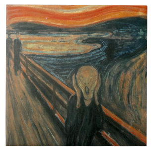 Der Schrei von Edvard Munch Fliese