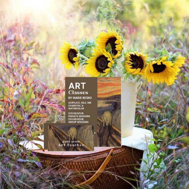 Der Schrei von Edvard Munch, Kunstklassen Flyer (Von Creator hochgeladen)