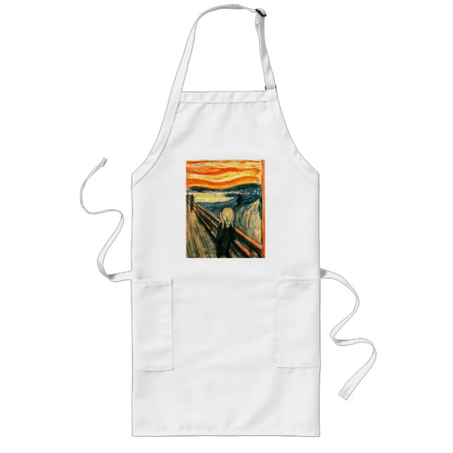 Der Schrei von Edvard Munch Lange Schürze (Vorne)