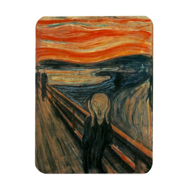 Der Schrei von Edvard Munch Magnet (Vertikal)