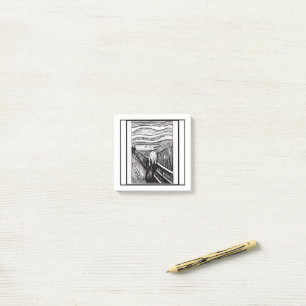 der Schrei von Edvard Munch Post-it Klebezettel