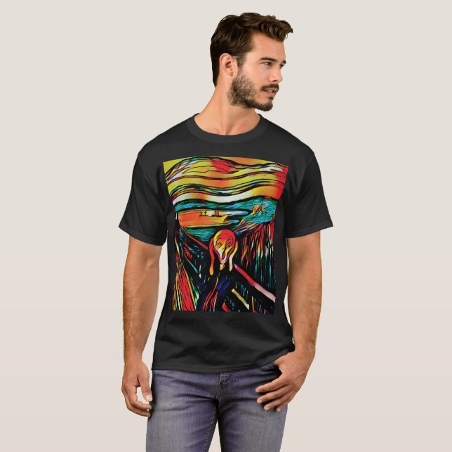 Der Schrei von Edvard Munch T - Shirt (Vorne ganz)