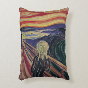 Der Schrei von Edvard Munch, Vintage Expressionism Dekokissen