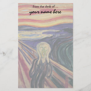 Der Schrei von Edvard Munch, Vintager Expressionis Briefpapier