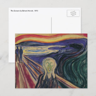 Der Schrei von Edvard Munch, Vintager Expressionis Postkarte