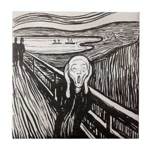 Der Schrei von Edward Munch Fliese