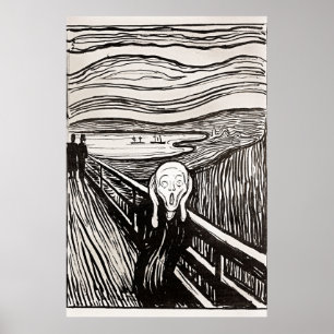 Der Schrei von Edward Munch Poster