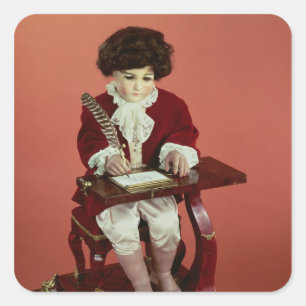 Der Schreiber Quadratischer Aufkleber