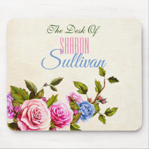 Der Schreibtisch, die Rose *personalisieren* Mousepad