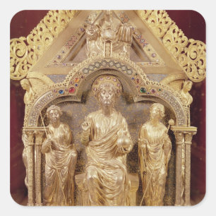 Der Schrein der Frau Notre-Dame de Tournai Quadratischer Aufkleber