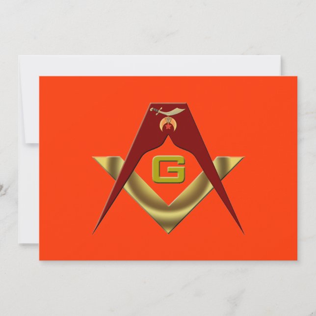 Der Schrein, die Einladung zur Freimaurerei (Vorderseite)