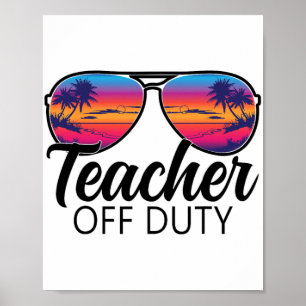 Der Schulabbrecher am letzten Schultag für Lehrer Poster