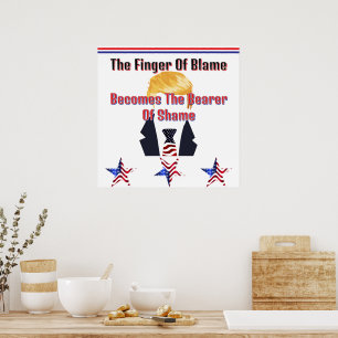 Der Schuldner des Trump-Posters Poster