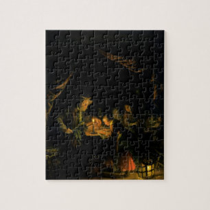 Der Schulmeister, 1660-65 (Öl auf Platte) Puzzle