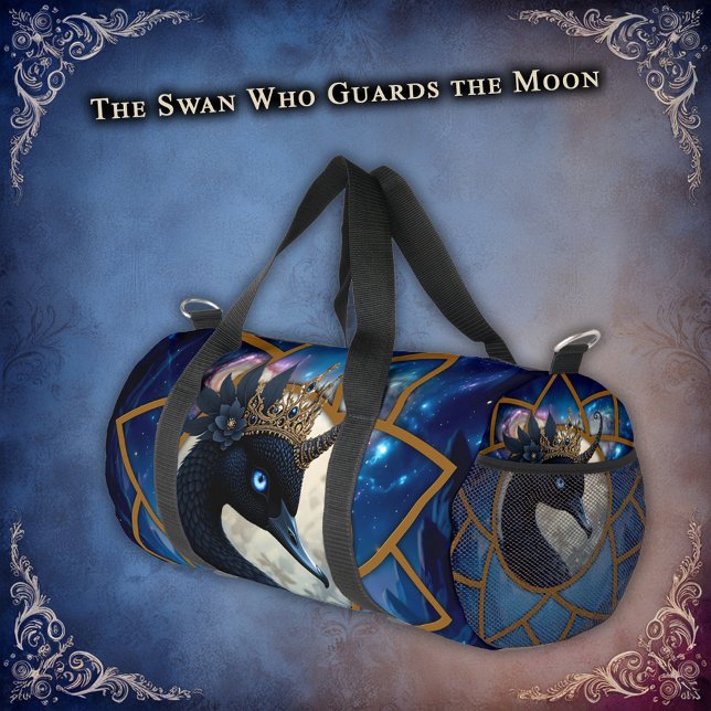 Der Schwan, der den Mond bewacht.   Duffle Bag (Von Creator hochgeladen)