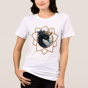 Der Schwan, der den Mond bewacht. Tri-Blend Shirt