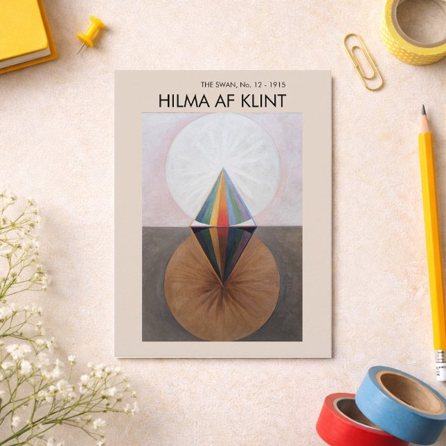 Der Schwan, Nr. 12, Hilma Af Klint  Postkarte (Von Creator hochgeladen)