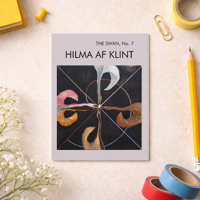 Der Schwan Nr. 7, Hilma af Klint Postkarte (Von Creator hochgeladen)