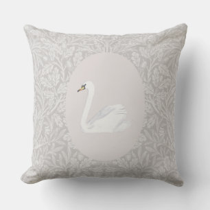 Der Schwan, vintage Kinderzimmer Kissen