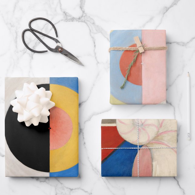 Der Schwan von Hilma af Klint Geschenkpapier Set (Vorderseite)