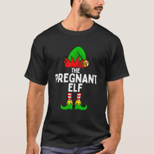 Der schwangere Elf Lustiges Weihnachten passende F T-Shirt