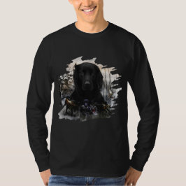 Der schwarz-goldene Retrievers-T - Shirt