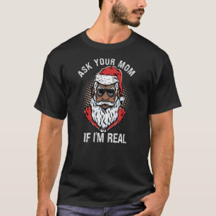 Der schwarzafrikanische Weihnachtsmann Fragte dein T-Shirt