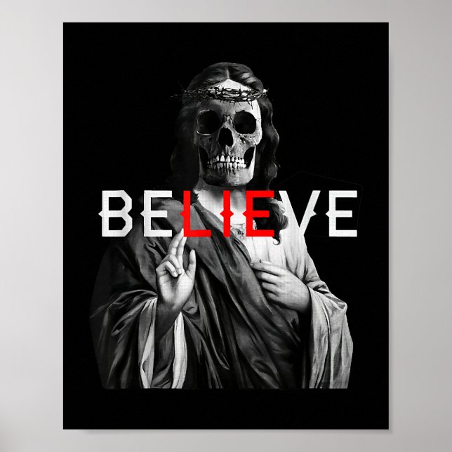 Der schwarze Antichrist Jesus Skull glaubt dem Sat Poster (Vorne)