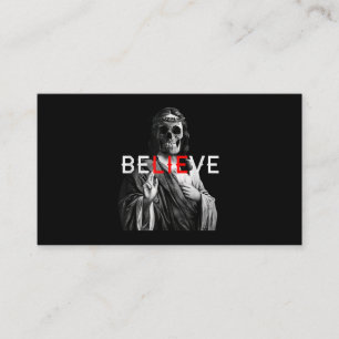Der schwarze Antichrist Jesus Skull glaubt dem Sat Visitenkarte