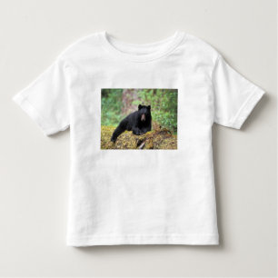 Der schwarze Bär auf einer alten Wachstumsprognose Kleinkind T-shirt