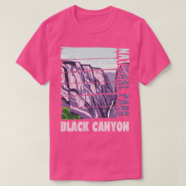 Der Schwarze Canyon des Gunnison-Nationalparks T-Shirt (Design vorne)