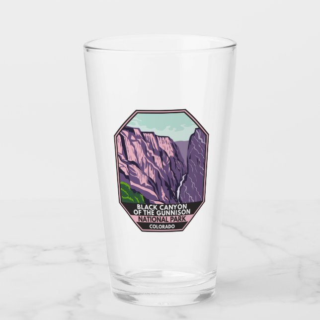 Der Schwarze Canyon des Gunnison-Nationalparks Vin Glas (Vorderseite)