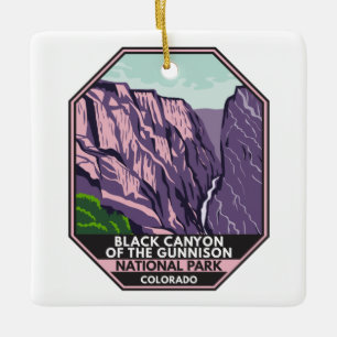 Der Schwarze Canyon des Gunnison-Nationalparks Vin Keramikornament