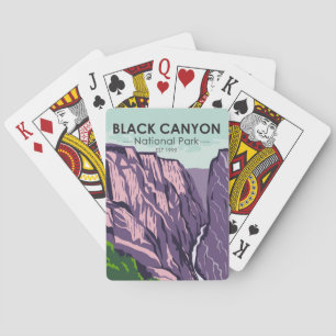 Der Schwarze Canyon des Gunnison-Nationalparks Vin Spielkarten