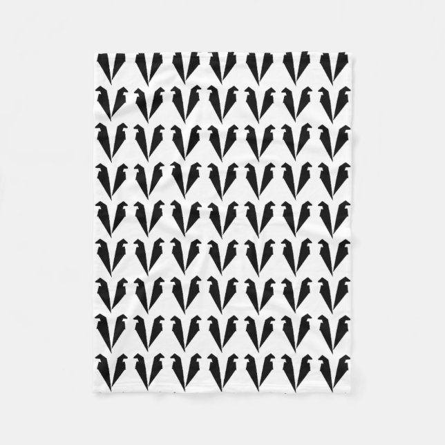 "Der schwarze Engel" Fleecedecke (Vorderseite)