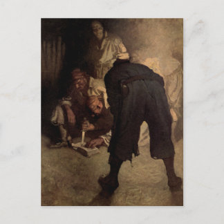 Der schwarze Fleck - N. C. Wyeth Postkarte