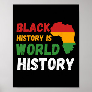 Der Schwarze Geschichtsmonat ist Weltgeschichtsmon Poster